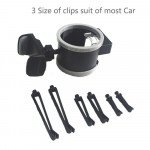 Wholesale Universal Air Vent Drink Bottle Cradle Car Mount Holder (Black Gray)